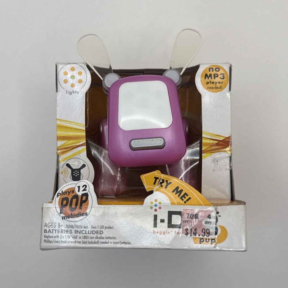 I-Dog Pup Beggin' for the Beat Pop Melodies Pink Robotic New 2006 Rare